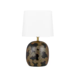 Telbix Wishes Ceramic Table Lamp (E27) Black by Telbix, a Table & Bedside Lamps for sale on Style Sourcebook