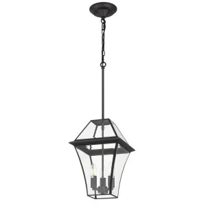 Telbix Rye 27 Vintage Outdoor Pendant/CTC Light IP43 (E14) Black by Telbix, a Pendant Lighting for sale on Style Sourcebook