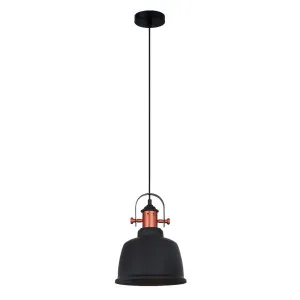 CLA Alta Bell Pendant (E27) Black by Compact Lamps Australia, a Pendant Lighting for sale on Style Sourcebook