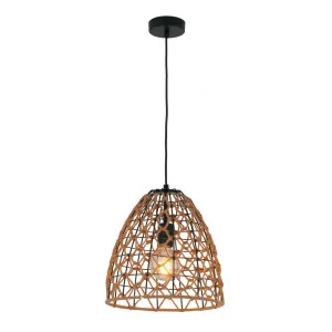 CLA Canamo Natural Rope Pendant Light (E27) Ellipse by Compact Lamps Australia, a Pendant Lighting for sale on Style Sourcebook