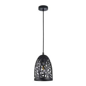 CLA Escama Cage Pendant (E27) Black by Compact Lamps Australia, a Pendant Lighting for sale on Style Sourcebook