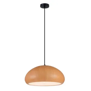 Cherry Oak CLA Ligna Pendant (E27) Dome by Compact Lamps Australia, a Pendant Lighting for sale on Style Sourcebook