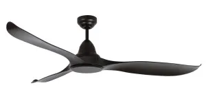 Martec 60" Wave DC Indoor/Outdoor Ceiling Fan Matt Black by Martec, a Ceiling Fans for sale on Style Sourcebook