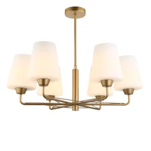 CLA Abbey 6 Light Pendant (E27) Gold by Compact Lamps Australia, a Pendant Lighting for sale on Style Sourcebook