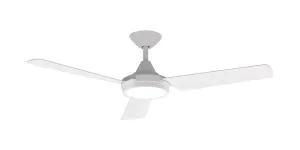 Domus Axis 48" Coastal Indoor/Outdoor Ceiling Fan with Remote & 18W Dimmable LED Light White by Domus, a Ceiling Fans for sale on Style Sourcebook