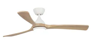 Martec Norfolk 48" (1220mm) Smart DC Ceiling Fan with 20W CCT Light and Remote White & Natural by Martec, a Ceiling Fans for sale on Style Sourcebook