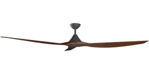 Calibo Smart CloudFan 72" (1830mm) ABS DC Ceiling Fan and Remote Black & Koa by Calibo, a Ceiling Fans for sale on Style Sourcebook