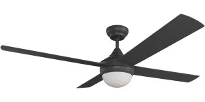 Calibo Kestrel 52" (1320mm) Indoor/Outdoor DC Ceiling Fan with 2x E27 Light & Remote Black by Calibo, a Ceiling Fans for sale on Style Sourcebook