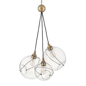 Hinkley Skye 3 Light Pendant by Lisa McDennon Heritage Brass by Hinkley, a Pendant Lighting for sale on Style Sourcebook