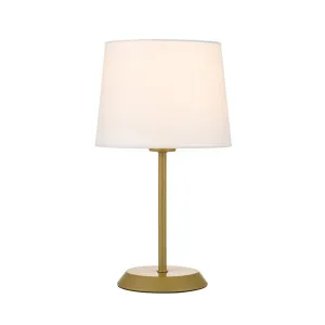 Telbix Jaxon Table Lamp (E27) Gold & Ivory by Telbix, a Table & Bedside Lamps for sale on Style Sourcebook