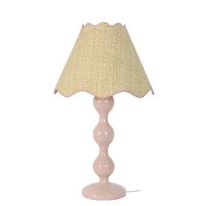 Paola & Joy Evie Sculpted Table Lamp (E27) Blush by Paola & Joy, a Table & Bedside Lamps for sale on Style Sourcebook