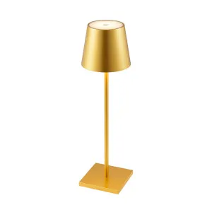 Telbix Clio Rechargeable LED Table Lamp Gold by Telbix, a Table & Bedside Lamps for sale on Style Sourcebook