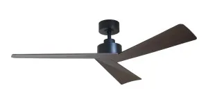 Vencha Bronte 52" DC Ceiling Fan with Remote Black & Walnut by Vencha, a Ceiling Fans for sale on Style Sourcebook