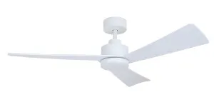 Vencha Bronte 52" DC Ceiling Fan with 20W CCT LED Light and Remote White by Vencha, a Ceiling Fans for sale on Style Sourcebook