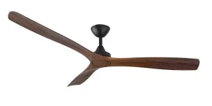 ThreeSixty Spitfire 60" DC Ceiling Fan with Remote Black & Walnut by ThreeSixty, a Ceiling Fans for sale on Style Sourcebook