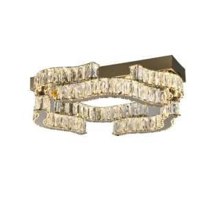 Telbix Jura 400mm Crystal LED CTC Light Gold by Telbix, a LED Lighting for sale on Style Sourcebook