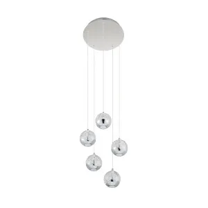 Telbix Segovia 5 Light LED Pendant Chrome by Telbix, a Pendant Lighting for sale on Style Sourcebook