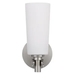 Telbix Delmar 1 Light Wall Lamp Nickel by Telbix, a Outdoor Lighting for sale on Style Sourcebook