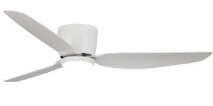 Claro Whisper 52" Low Profile DC Ceiling Fan with CCT LED Light and Remote White by Claro, a Ceiling Fans for sale on Style Sourcebook