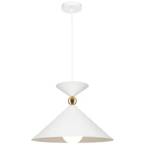 Cougar Krissy 1 Light Large Pendant White by Cougar, a Pendant Lighting for sale on Style Sourcebook