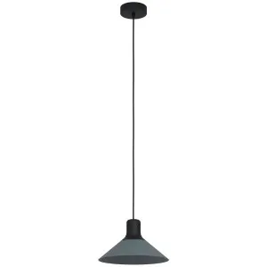 Eglo Abreosa 28W Pendant Light Black & Grey by Eglo, a Pendant Lighting for sale on Style Sourcebook