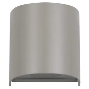 Telbix Miro Exterior Wall Light Grey by Telbix, a Outdoor Lighting for sale on Style Sourcebook