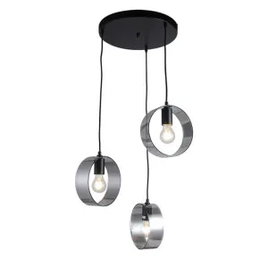 Black Vencha Galaxy Pendant (E27) 3 Light by Vencha, a Pendant Lighting for sale on Style Sourcebook