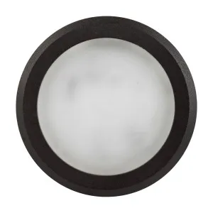 Havit Round Surface Mount LED Light 12V Matte Black Warm White by Havit, a Outdoor Lighting for sale on Style Sourcebook