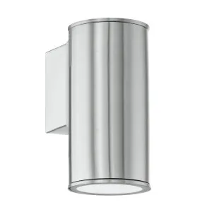 1 Light Eglo Riga Pillar Down Light IP44 GU10 Stainless Steel by Eglo, a Outdoor Lighting for sale on Style Sourcebook