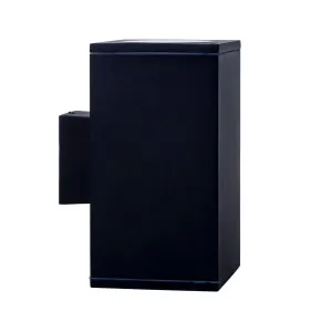 Porter CCT Tri Colour 30W LED Square Wall Pillar Light Black by Havit, a Outdoor Lighting for sale on Style Sourcebook