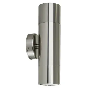 316 Stainless Steel Tivah Exterior IP65 Up/Down Pillar LED Light 240V GU10 2 x 3/5/7W Tri Colour by Havit, a Outdoor Lighting for sale on Style Sourcebook