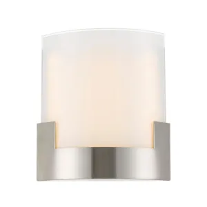 Telbix Solita Square Frosted Glass 12W CCT LED Wall Light Nickel by Telbix, a LED Lighting for sale on Style Sourcebook