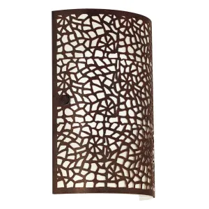 Eglo Almera Laser Cut Metal Design Wall Light Antique Brown by Eglo, a Wall Lighting for sale on Style Sourcebook