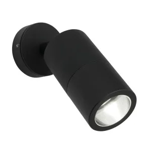 Cougar Stockholm Single Adjustable Exterior Wall Light IP65 Black by Cougar, a Outdoor Lighting for sale on Style Sourcebook