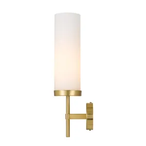 Garot Handcrafted Wall Lamp (E27) Gold & Opal Glass by Telbix, a Wall Lighting for sale on Style Sourcebook