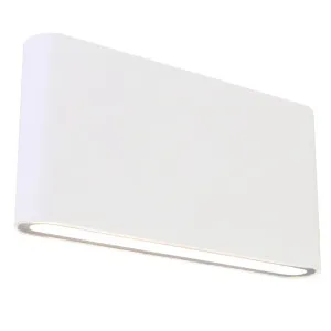 White Martec Integra LED CCT Exterior Up/Down Wall Light IP54 10W by Martec, a LED Lighting for sale on Style Sourcebook