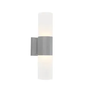 Cougar Ottawa Frost Acrylic Diffuser Exterior Wall Pillar Light IP54 Silver by Cougar, a Outdoor Lighting for sale on Style Sourcebook