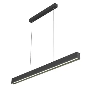 Telbix Navaro LED Smart Black Linear Pendant Light Small by Telbix, a Pendant Lighting for sale on Style Sourcebook