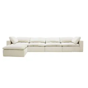 Cloud Muse Flax Deep Modular Sofa - 5 Piece by James Lane, a Sofas for sale on Style Sourcebook