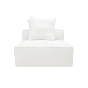 Riley Linen Pure White Module Armless by James Lane, a Sofas for sale on Style Sourcebook