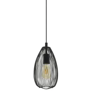 Eglo Clevedon 1 Light Pendant Black by Eglo, a Pendant Lighting for sale on Style Sourcebook