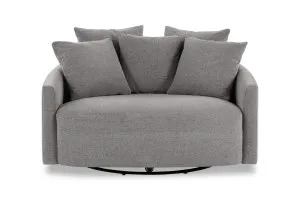 Snug Swivel Chair, Grey, by Lounge Lovers by Lounge Lovers, a Chairs for sale on Style Sourcebook