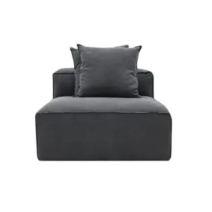 Riley Linen Charcoal Module Armless by James Lane, a Sofas for sale on Style Sourcebook