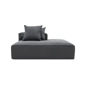 Riley Linen Charcoal Module Terminal Left by James Lane, a Sofas for sale on Style Sourcebook