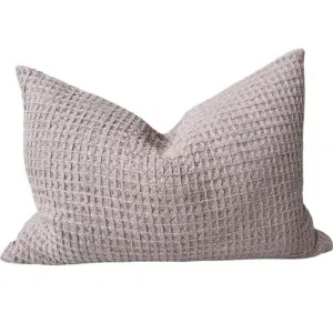 Alesund Linen Cushion 40x60cm Lumbar - Waffle | Deep Taupe by Macey & Moore, a Quilts & Bedspreads for sale on Style Sourcebook