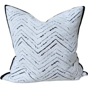 LAST ONE - Milano Monochrome 55cm Square - Tufting Wave by Macey & Moore, a Cushions, Decorative Pillows for sale on Style Sourcebook