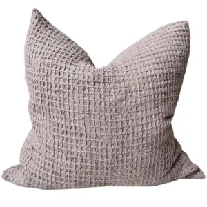 Alesund Linen Cushion 55cm Square - Waffle | Deep Taupe by Macey & Moore, a Quilts & Bedspreads for sale on Style Sourcebook