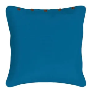 RANS London Aqua with button 60x60cm Cushion Cover by null, a Cushions, Decorative Pillows for sale on Style Sourcebook