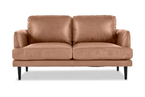 Alice Leather 2 Seat Sofa, Brown, by Lounge Lovers by Lounge Lovers, a Sofas for sale on Style Sourcebook