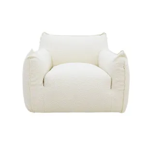 Luella Armchair Boucle Ivory by James Lane, a Chairs for sale on Style Sourcebook